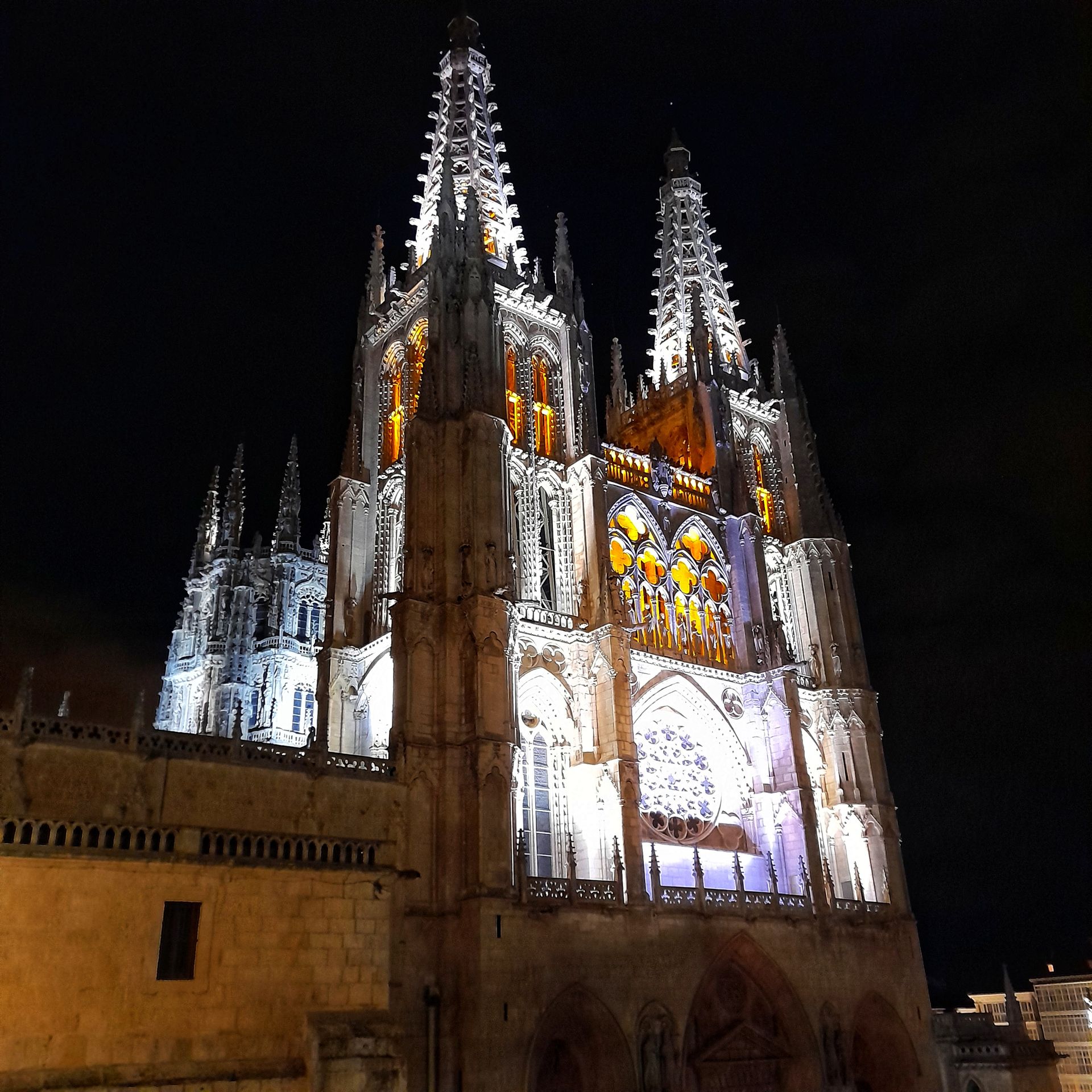 Catedral de Burgos de noche